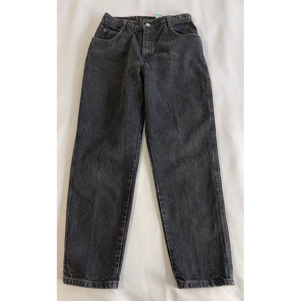 Vintage Gitano Y2K Cotton‎ Black Tapered Leg High Rise Women's Jeans 12 Short